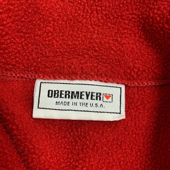 Vintage Obermeyer Sweatshirt Womens S Small Ruby Fleece Stand Collar Polartec - Picture 9 of 14